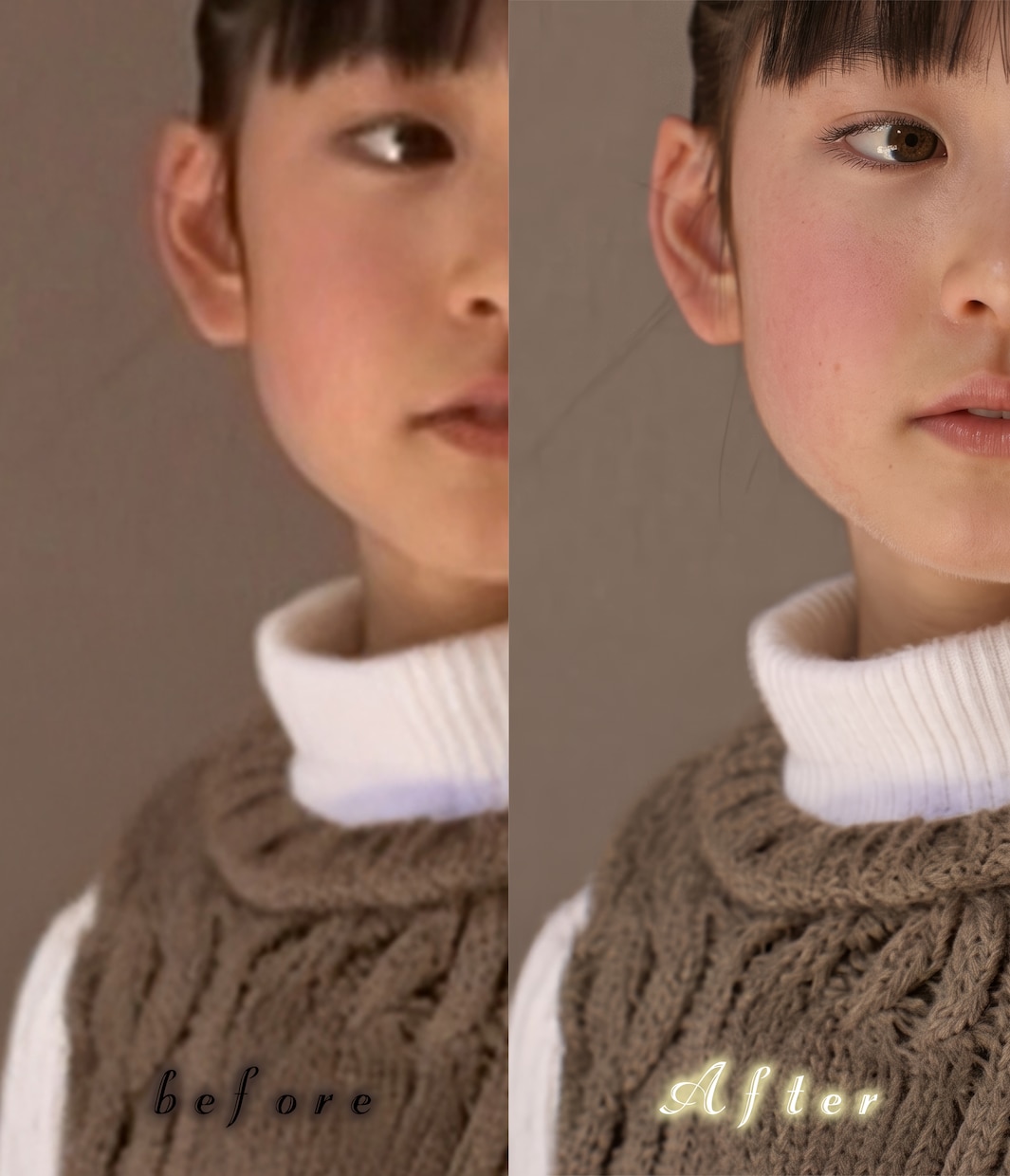 強力なレタッチ技術でプロがお写真を超高画質にします 復元・再撮不可でお困りの貴方へ。私が写真のお悩み解決します イメージ2