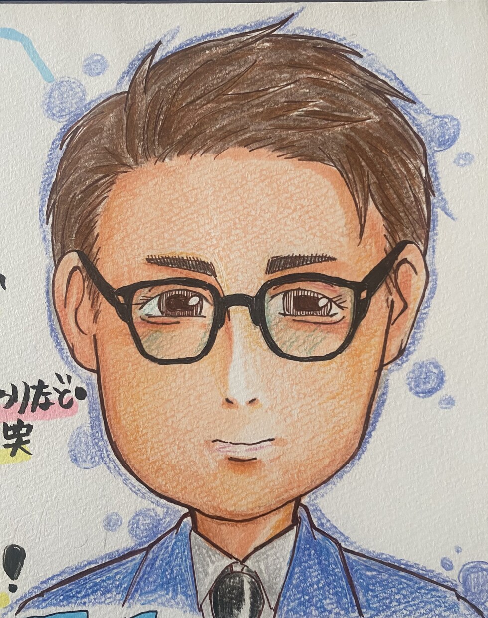 従業員、スタッフの似顔絵、自己紹介描きます 暖かな雰囲気、ディフォルメ似顔絵描きます！ イメージ2