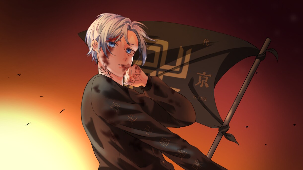 少し影のある魅力的な絵を描けます 可愛いからかっこいいイラスト、幅広く対応出来ます。 イメージ3