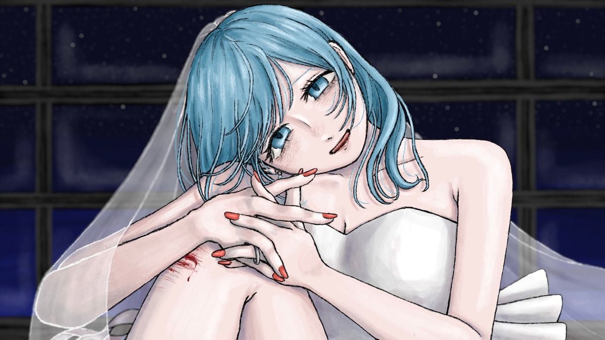 SNSアイコン・1枚絵描きます かわいい×ダークで雰囲気のあるイラスト イメージ2
