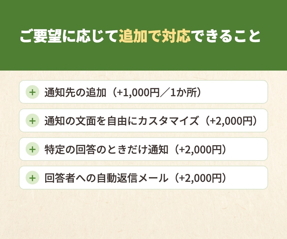 Googleフォームの回答をLINEに通知します 問い合わせ・予約・申込みの見落としを防ぎます。見積り不要 イメージ4