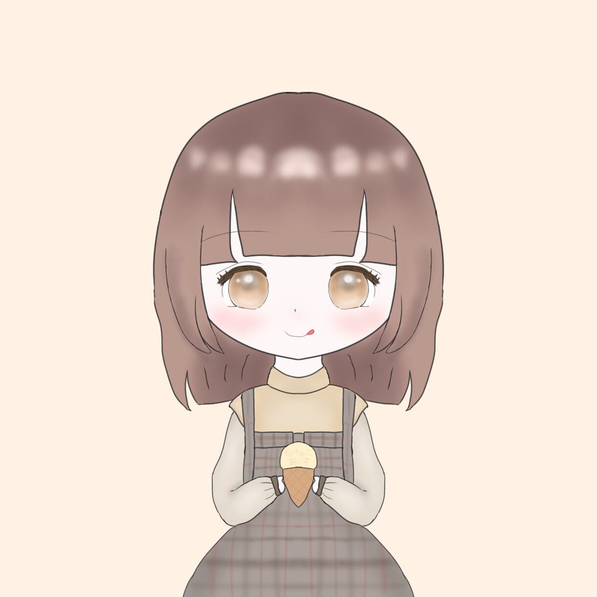 ミニキャラちっくなアイコンを描きます 頭につける小物類や手持ちのものなど1つ無料！ イメージ3