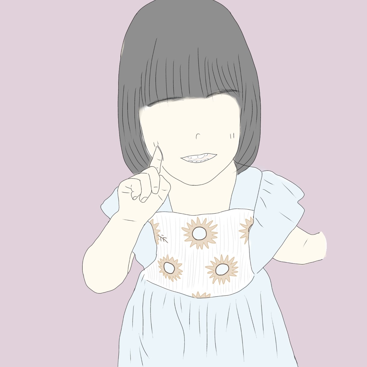 お子さんのアイコンイラスト描きます くすみカラーでかわいいお子様の写真をイラストにしませんか イメージ4