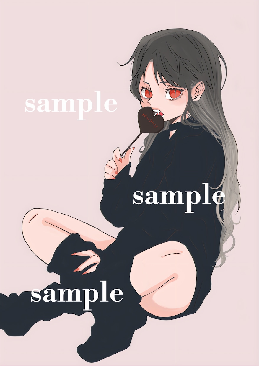 一枚絵、表紙絵を作成します オリジナルキャラ、ゲーム内のご自身のキャラクター描きます！ イメージ2