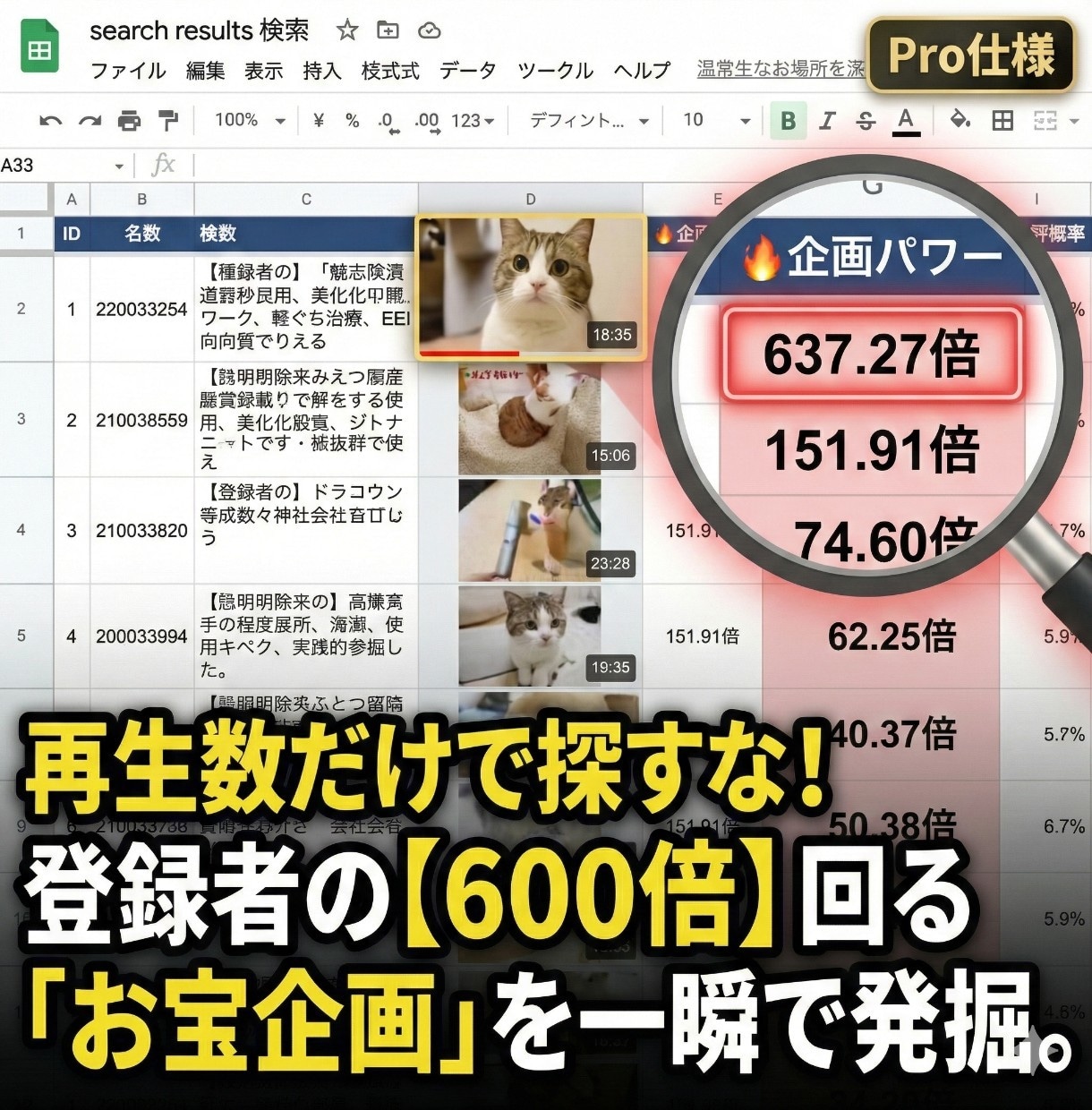 YouTube競合調査ツール販売します YouTube宣伝/マーケティング/再生/チャンネル登録 イメージ4