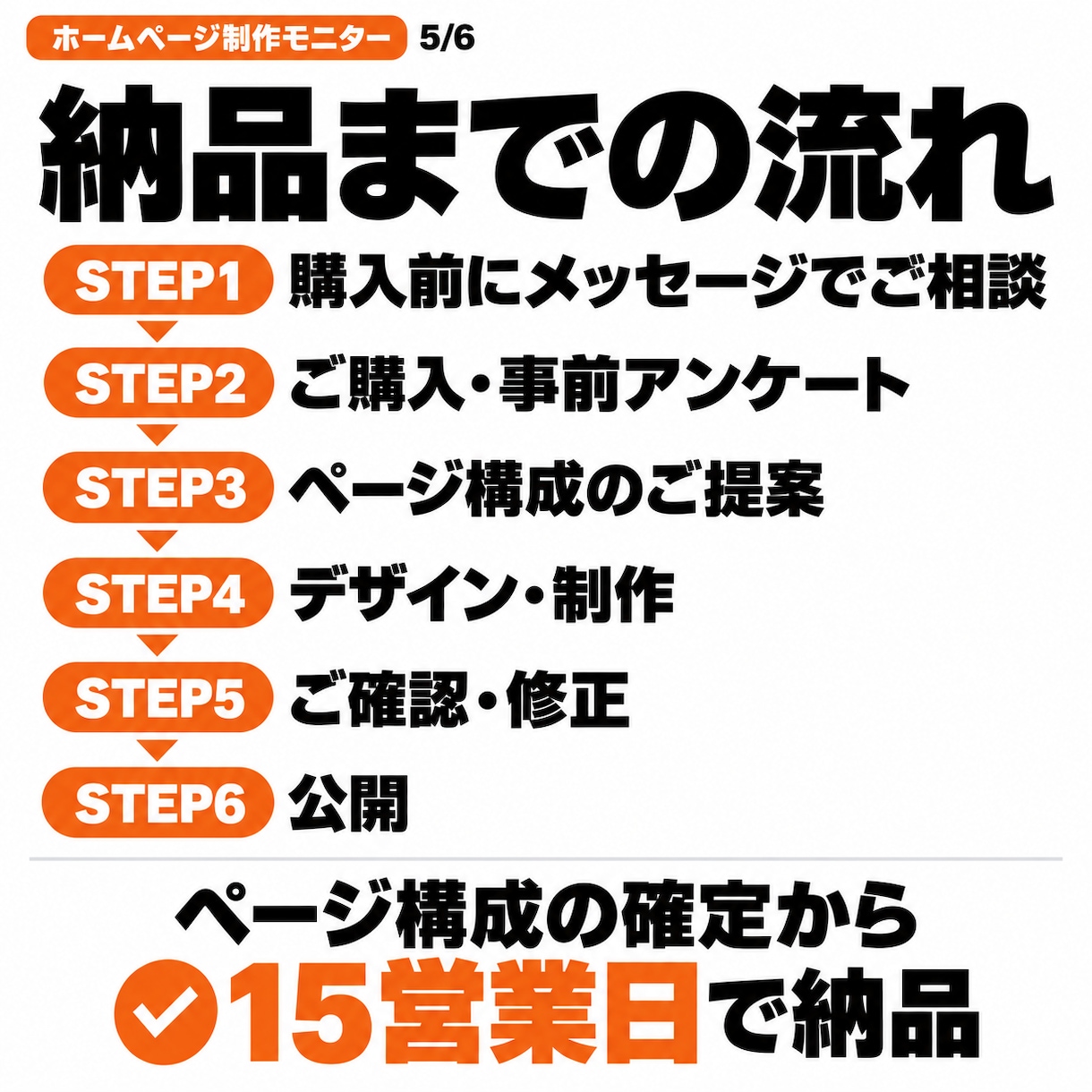急募【11月末：2名】モニター価格でHP制作します 5ページまで・スマホ対応｜法人運営で公開前に最終確認 イメージ5