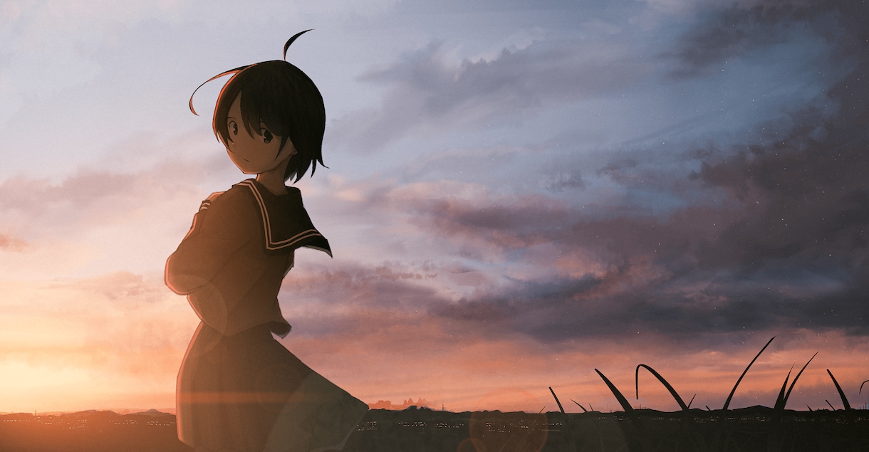風景と女の子のイラストを制作致します たくさんの人ではなく、たった一人に刺さるイラストをお届け イメージ1