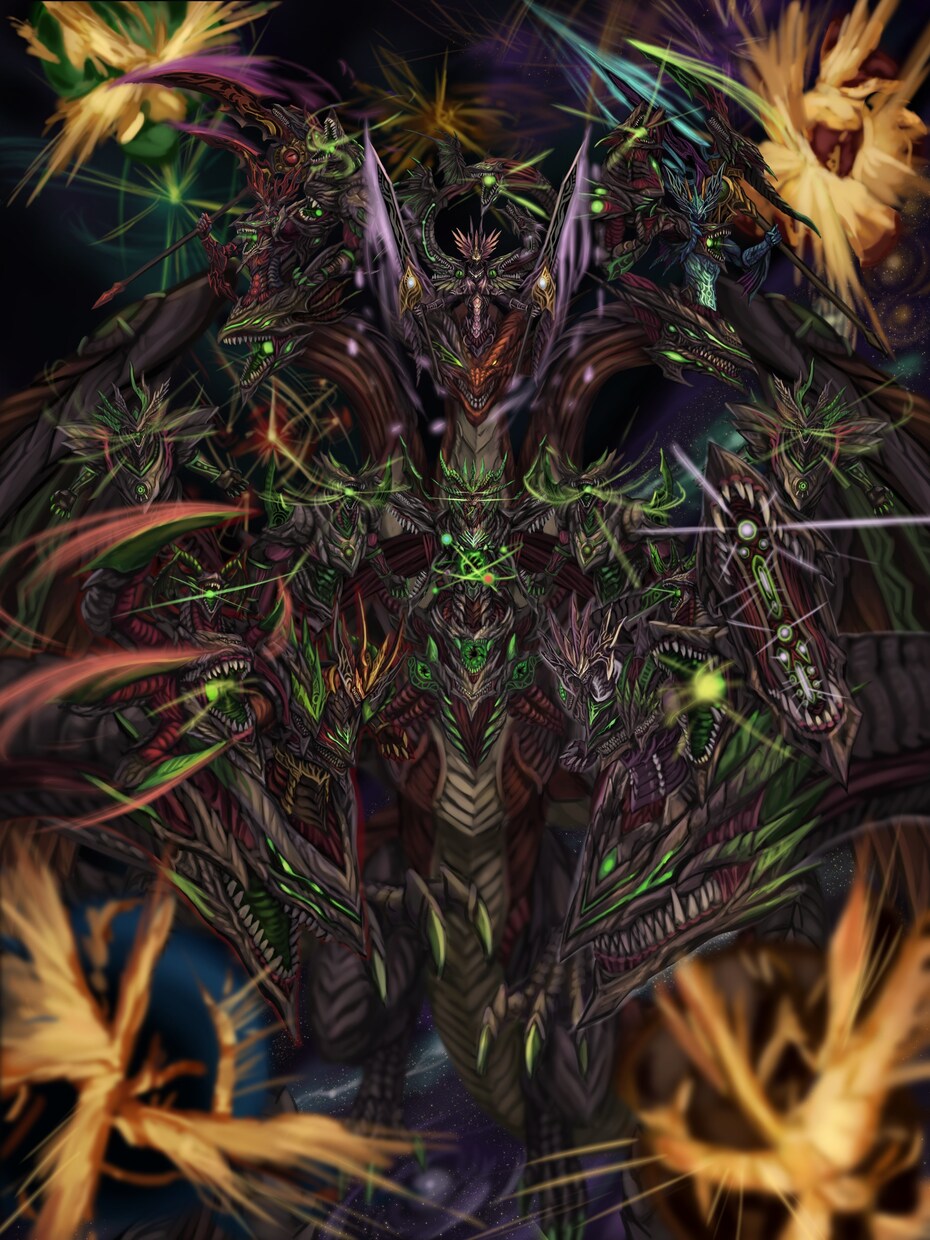 かっこいい、ド派手なドラゴンイラストを描きます 厚塗りでかっこいいドラゴンをご希望の方に イメージ6