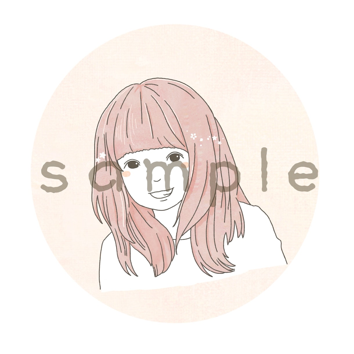 柔らかい雰囲気の似顔絵お描きします アイコンに使える似顔絵や記念日用にいかがでしょうか。 イメージ4