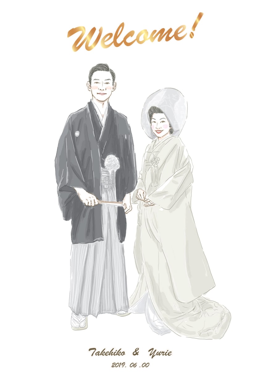 商用可♡おしゃれ♡綺麗め♡な似顔絵を描きます 印刷OK！ウェルカムボード、アイコン、記念日にも✩.*˚ イメージ6