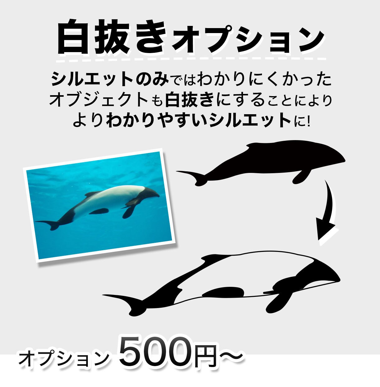 写真からシルエットデータ製作ます 背景透過シルエットデータ製作可能です イメージ2