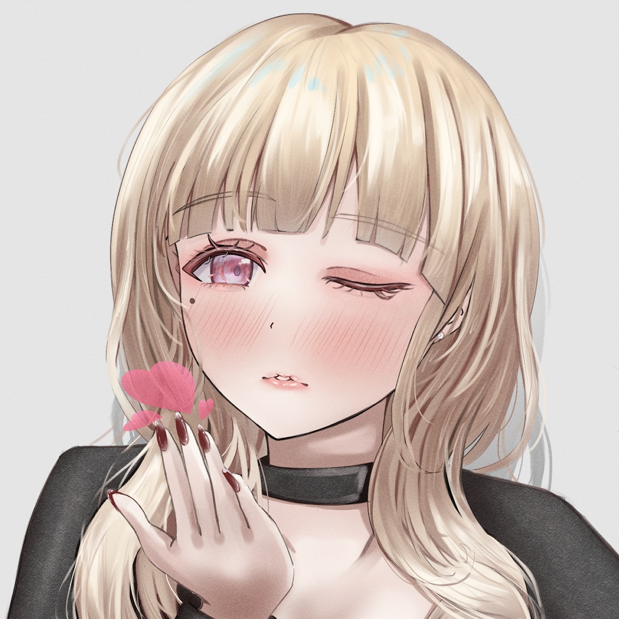 SNSアイコン・一枚絵・立ち絵を制作いたします リッチな美少女イラストが得意です！ イメージ1