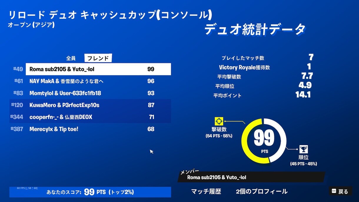 フォートナイト初心者・中級者向けコーチングをします アジア3位がわかりやすく、丁寧にあなたを上達させます!! イメージ3