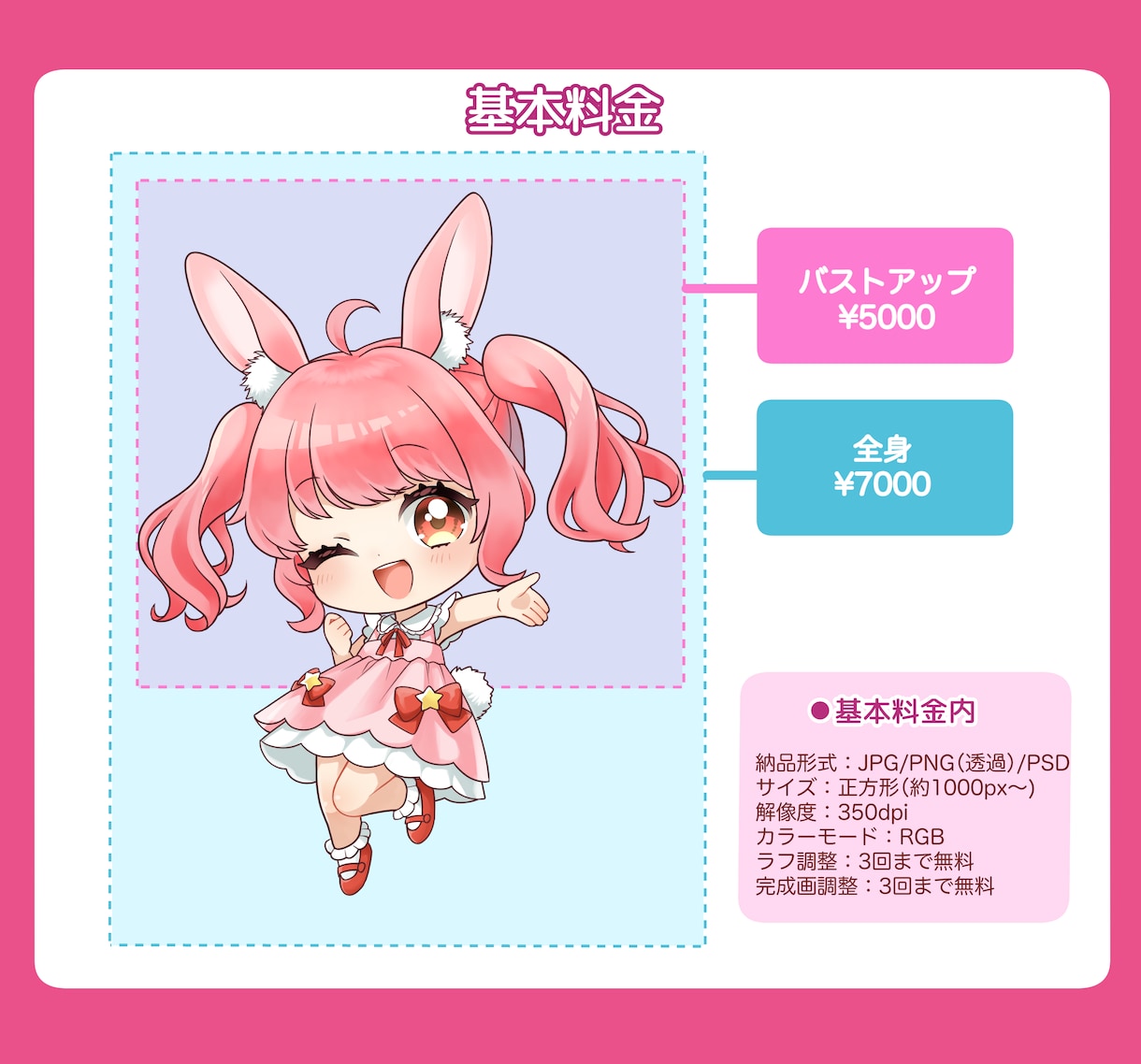 可愛いミニキャラ・ちびキャラ・SDイラスト描きます 商用利用OK◎SNSアイコンや配信の立ち絵、グッズ、などに イメージ2