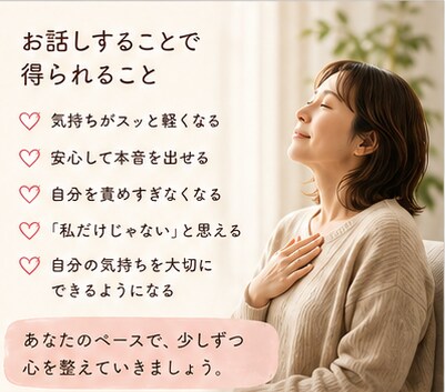 介護で疲れた心、24時間安心して吐き出せます ⭐良い娘・息子を頑張りすぎていませんか⭐ イメージ5