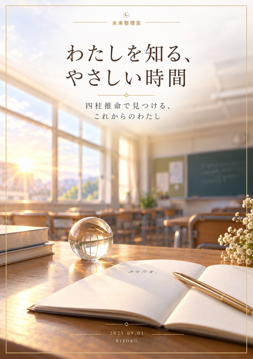 四柱推命で1か月気持ちを整理します 月2回、日々のモヤモヤをやさしく整理。 イメージ4