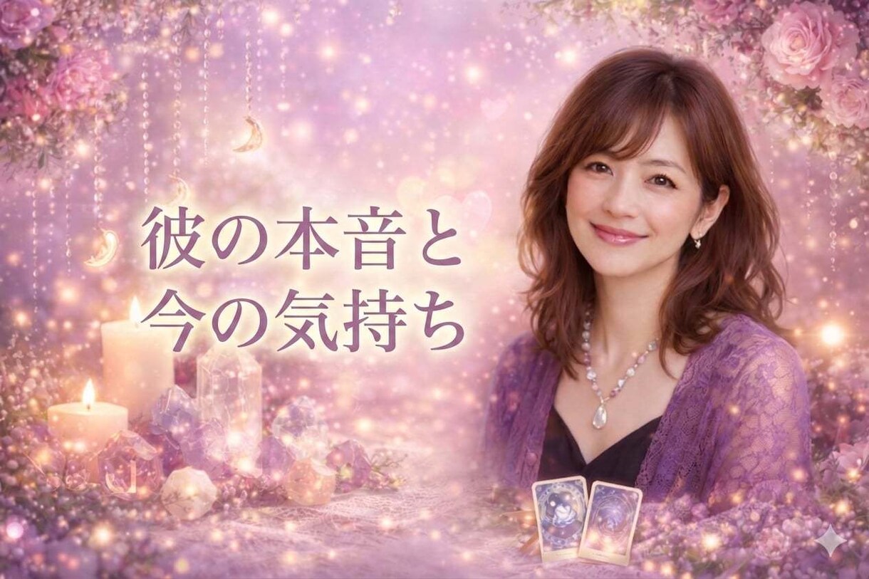 彼の本音と今の気持ちを優しく読み解きます あなたと彼の関係の本質を読み解きます イメージ1