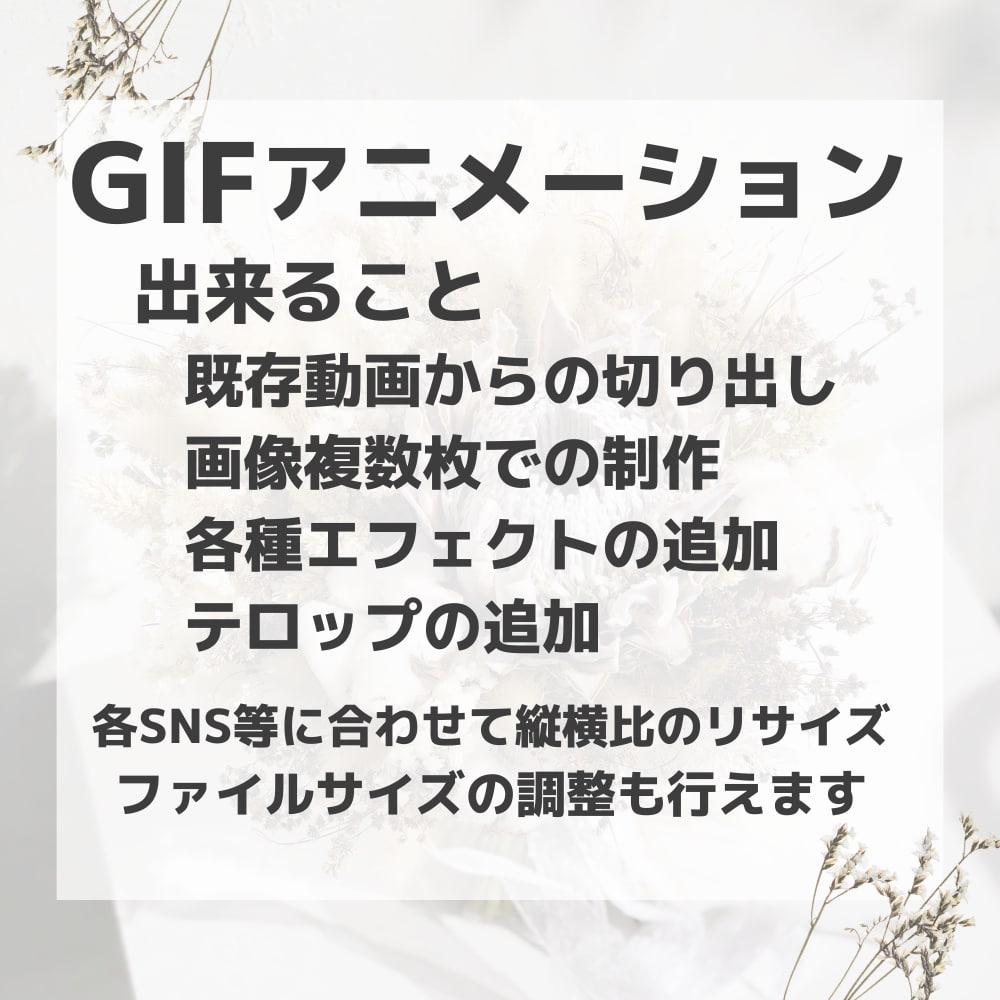 GIFアニメーションを用途に合わせて制作します SNSやHPに使える「動く素材」!細かい仕様の調整もお任せ! イメージ2