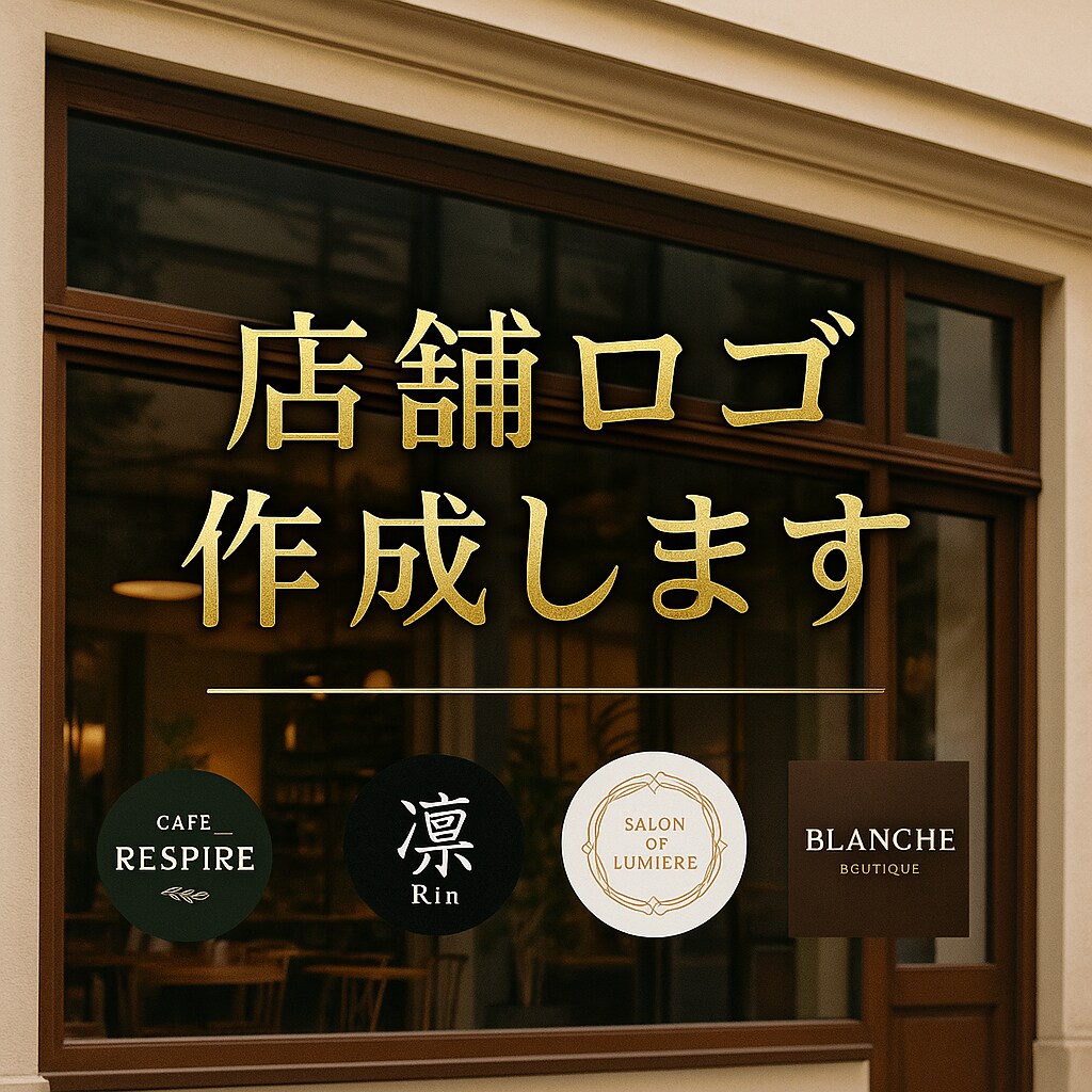 あなたの店舗に合うロゴを作成します 実績作り特価！先着5名まで5000円！ イメージ1