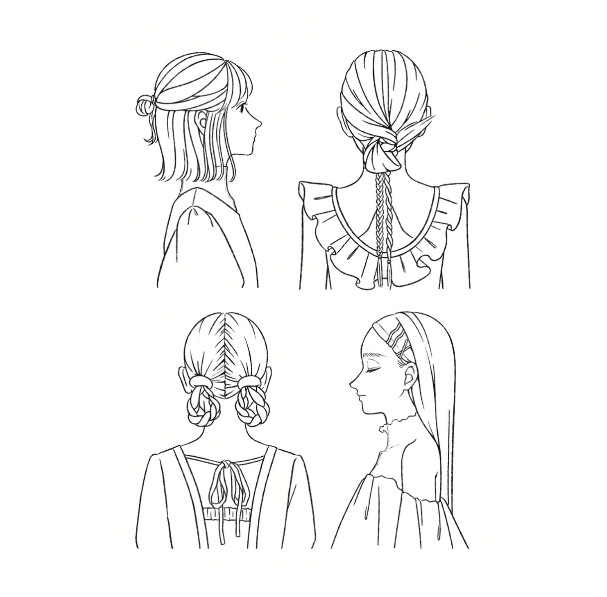 髪型や服装にこだわったイラスト描きます 挿絵やアイコンなど幅広い用途で使用いただけます！ イメージ1