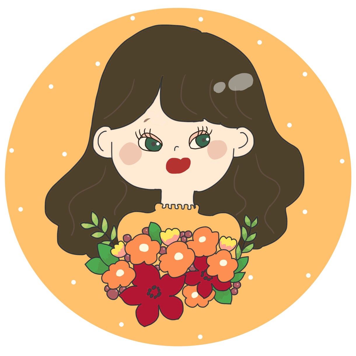 人物を中心にカラフルで可愛い絵を描いてます SNSのアイコンなどにも使えます！ イメージ2