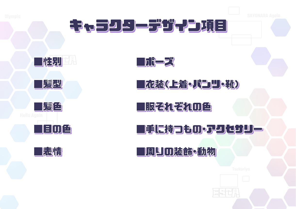 アナタだけのキャラクター、デフォルメ化して届けます SNSや配信で使用するオリジナルキャラクターが必要な方へ イメージ4