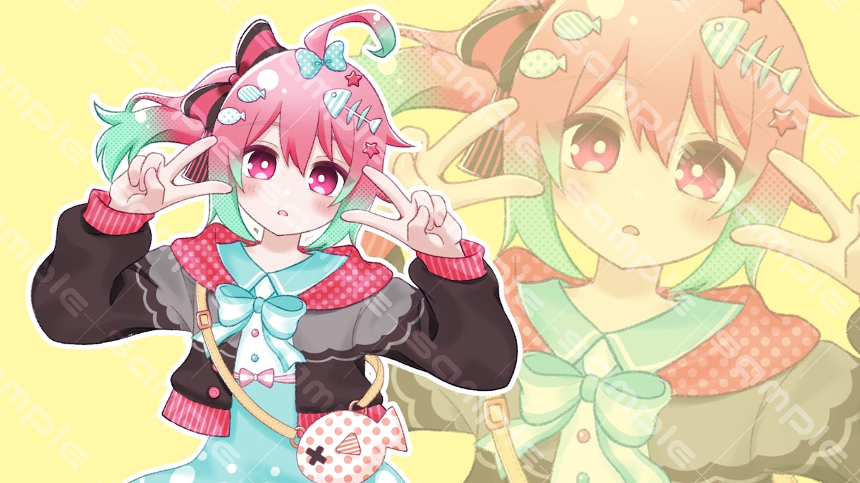 歌ってみたオリジナルイラストを作成します 歌ってみた動画のオリジナルイラストをお求めの方へ イメージ2