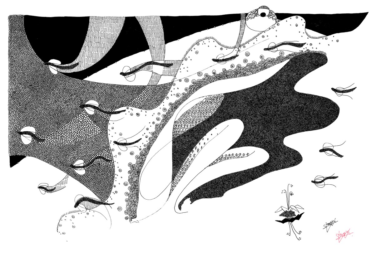 挿絵のようなペン画作成します 繊細な背景付で世界観を演出°˖✧˖ イメージ2