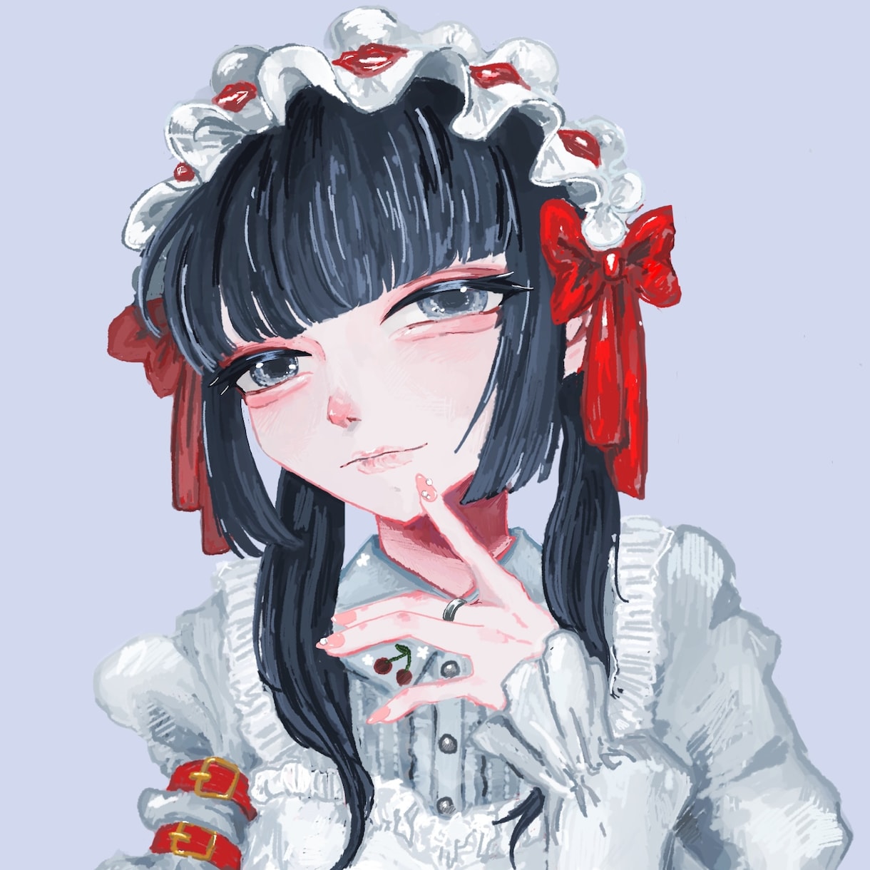 アンニュイな厚塗りイラスト制作します アイコンや動画、歌ってみたに使える1枚絵を制作します。 イメージ3