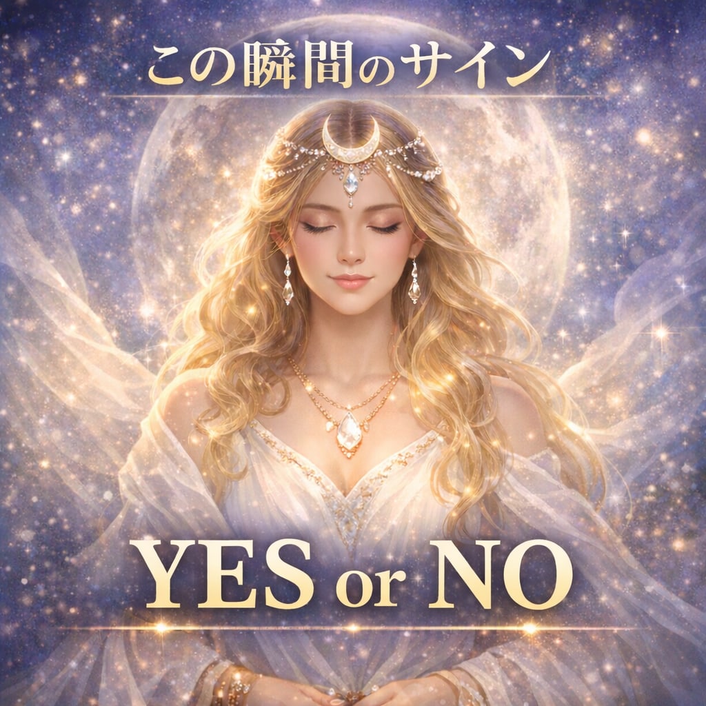 迷った瞬間の答えをYES/NOで届けます 日時の小さな判断や迷った瞬間のサインをYES/NOで届けます イメージ1