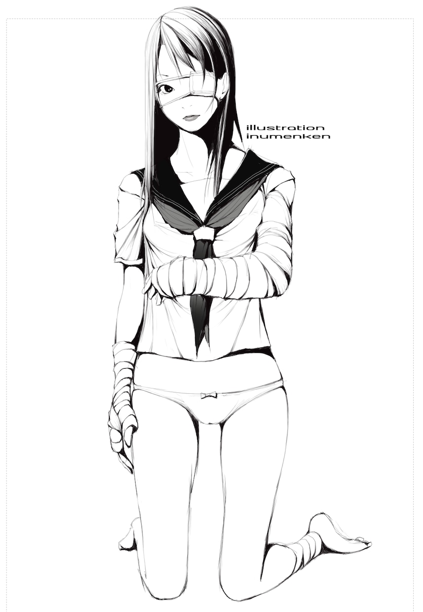 女子の白黒の漫画的な線画描きます ツイッター_キャス画_ユーチューブ_AKB_アイドル生誕祭 イメージ4
