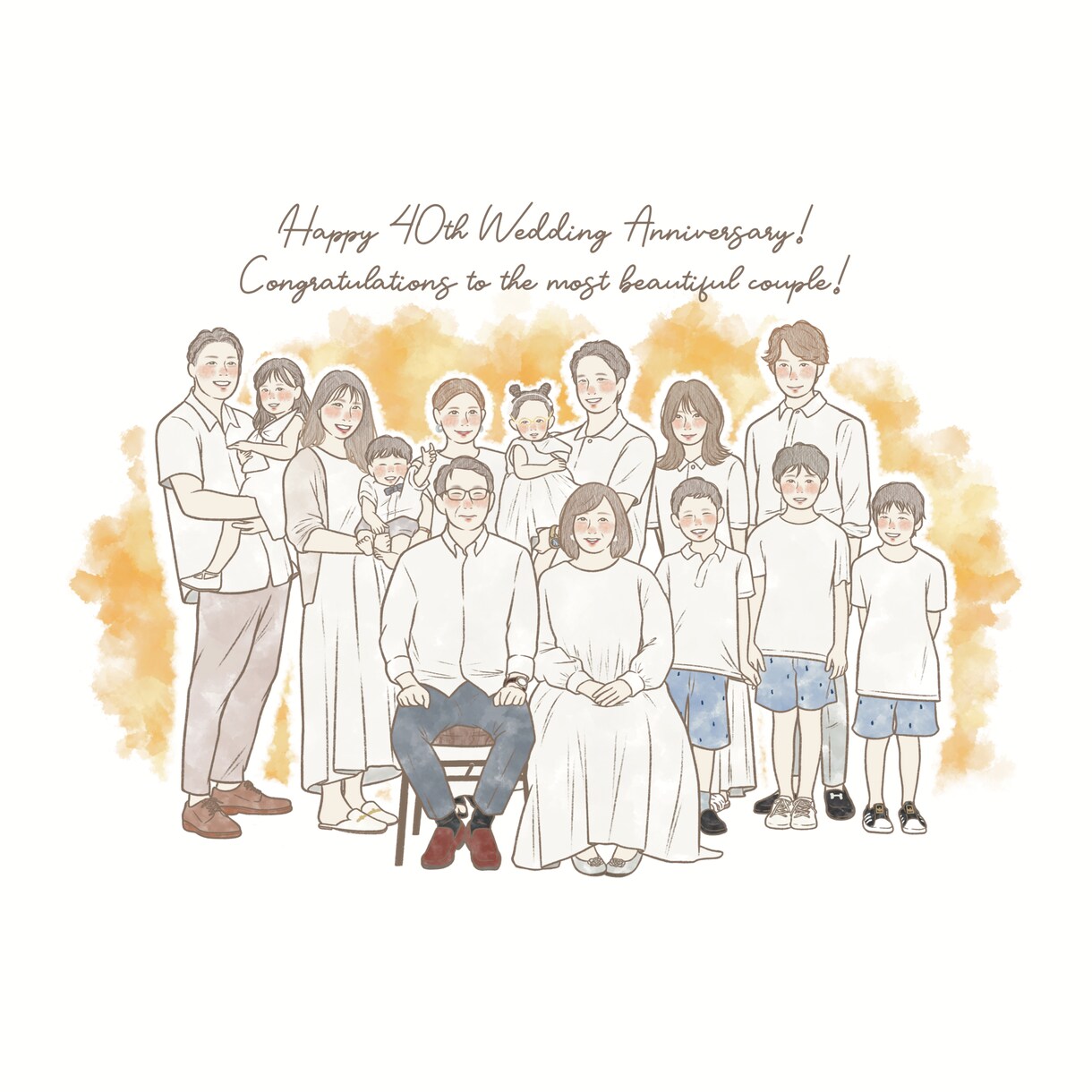 即対応⭕️優しく温かみのある似顔絵お描きします 還暦祝いや記念日のプレゼントにも。 イメージ5