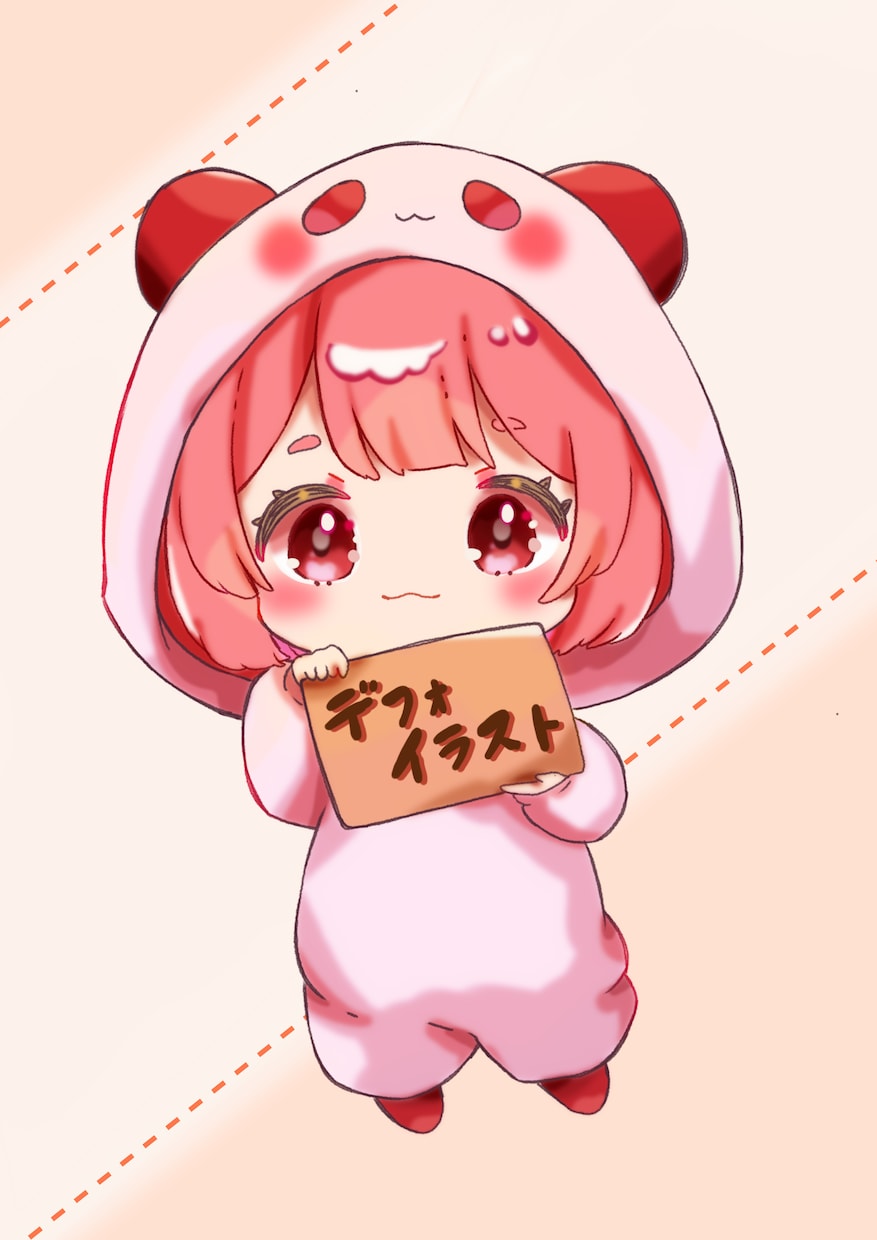 可愛い擬人化キャラクター.デフォイラスト制作します 可愛い系のキャラクター.食べ物イラスト制作します！ イメージ1