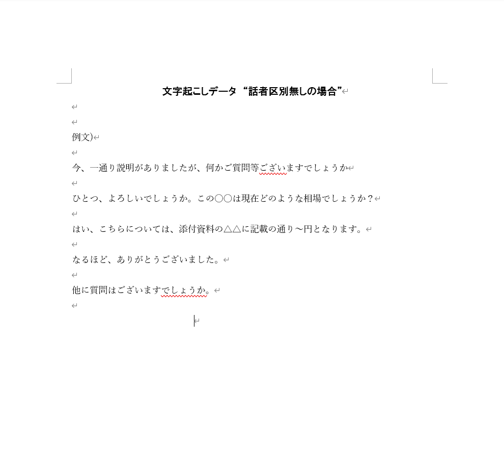 1分75円から文字起こしお手伝いします 議事録作成経験を生かして丁寧に作成いたします！※4月再開 イメージ2