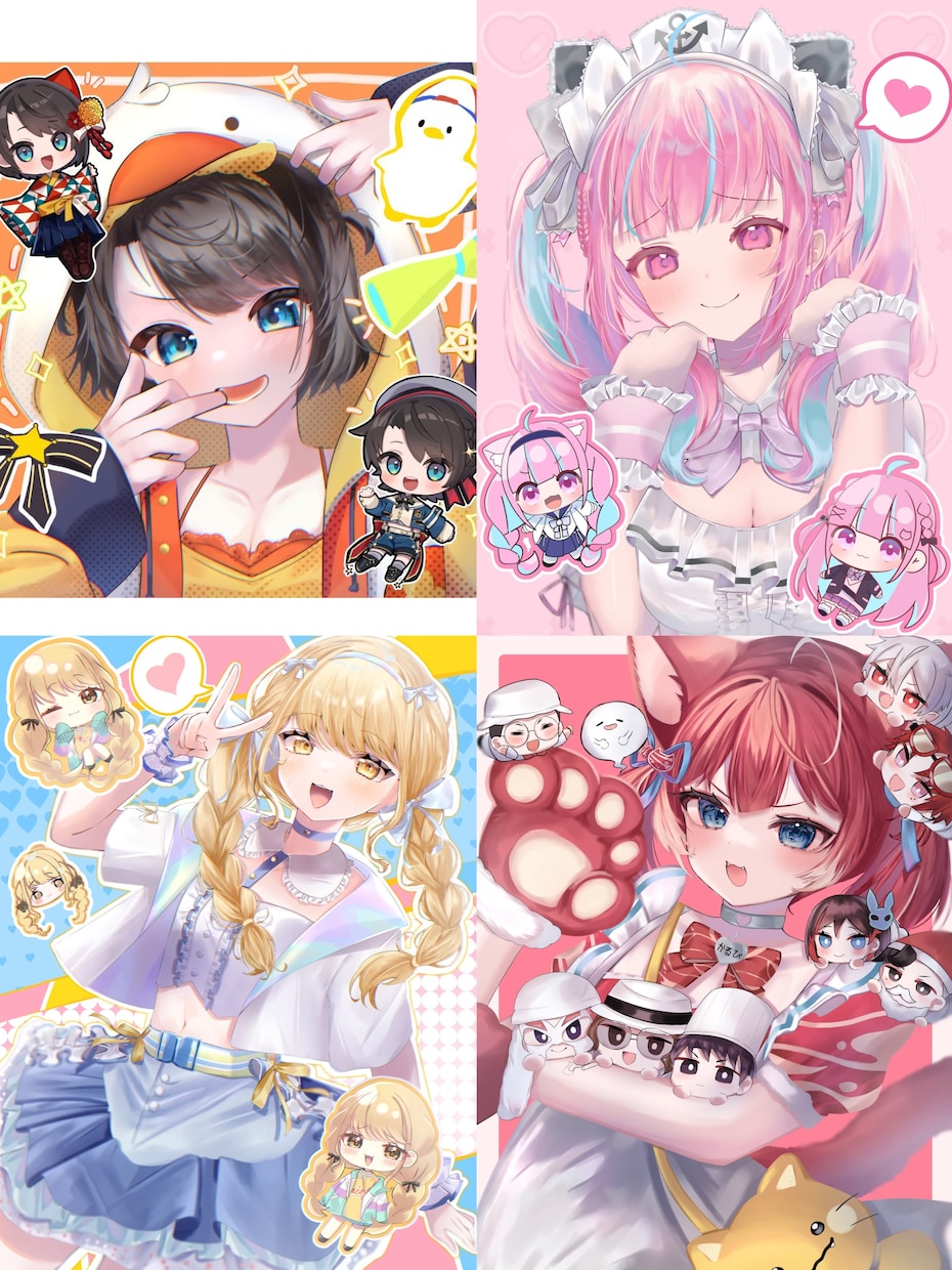 VTuber1枚絵、オリキャラアイコンなど描きます 厚塗りでSNSで使えるアイコンを作成します！ イメージ3