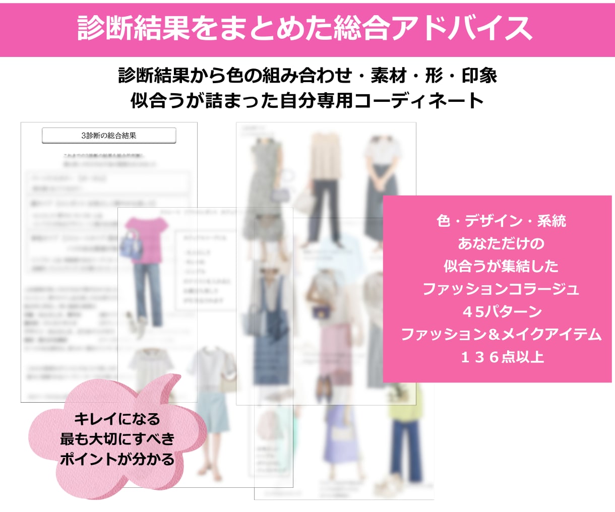 大人世代対応｜パーソナルカラー｜顔｜骨格診断します 女性誌特集２万名実績★ 大人世代のための★完全個別カルテ イメージ6
