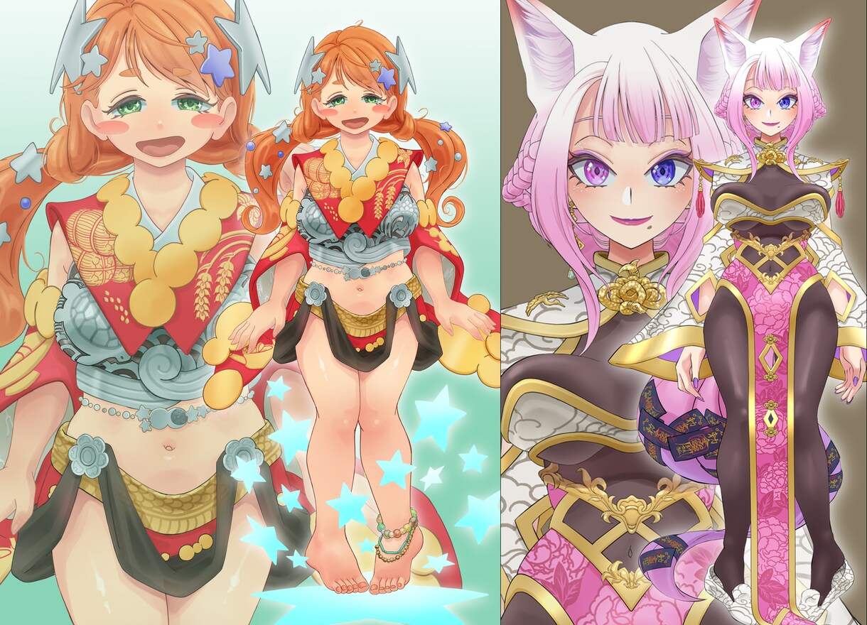 イラストのご注文承ります アナログ風の塗り、手描きの味を強調 イメージ5