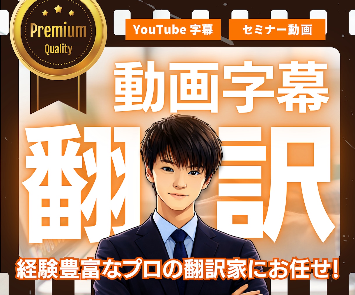 実績多数!プロの字幕翻訳家が、動画字幕を翻訳します YouTubeやセミナー動画の英字字幕が必要な方におすすめ! イメージ1