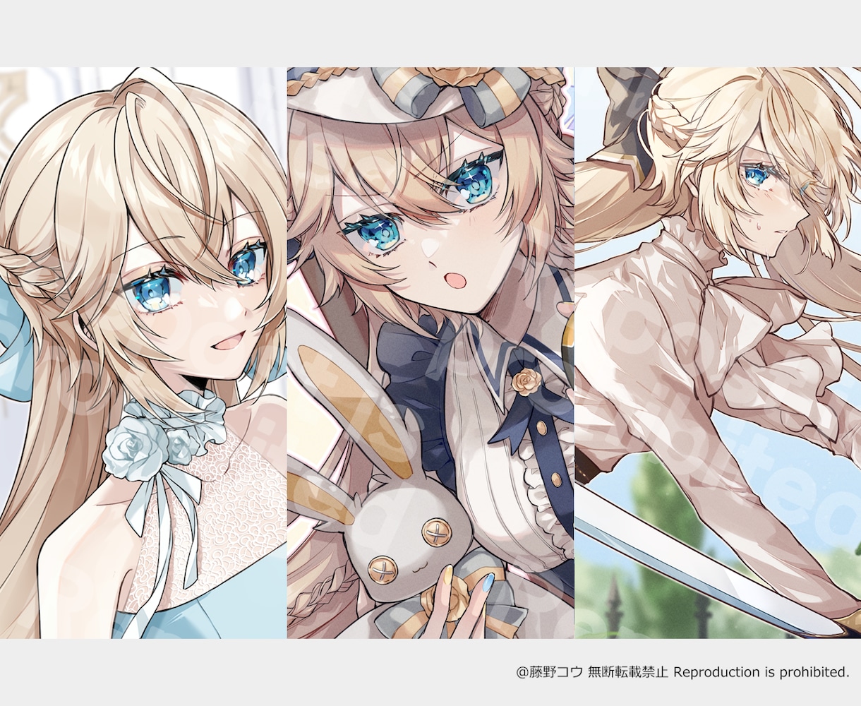 様々な用途に合わせたイラストをお描きします キャラデザ、衣装デザイン、動画用、Vtuber、表紙挿絵等 イメージ2