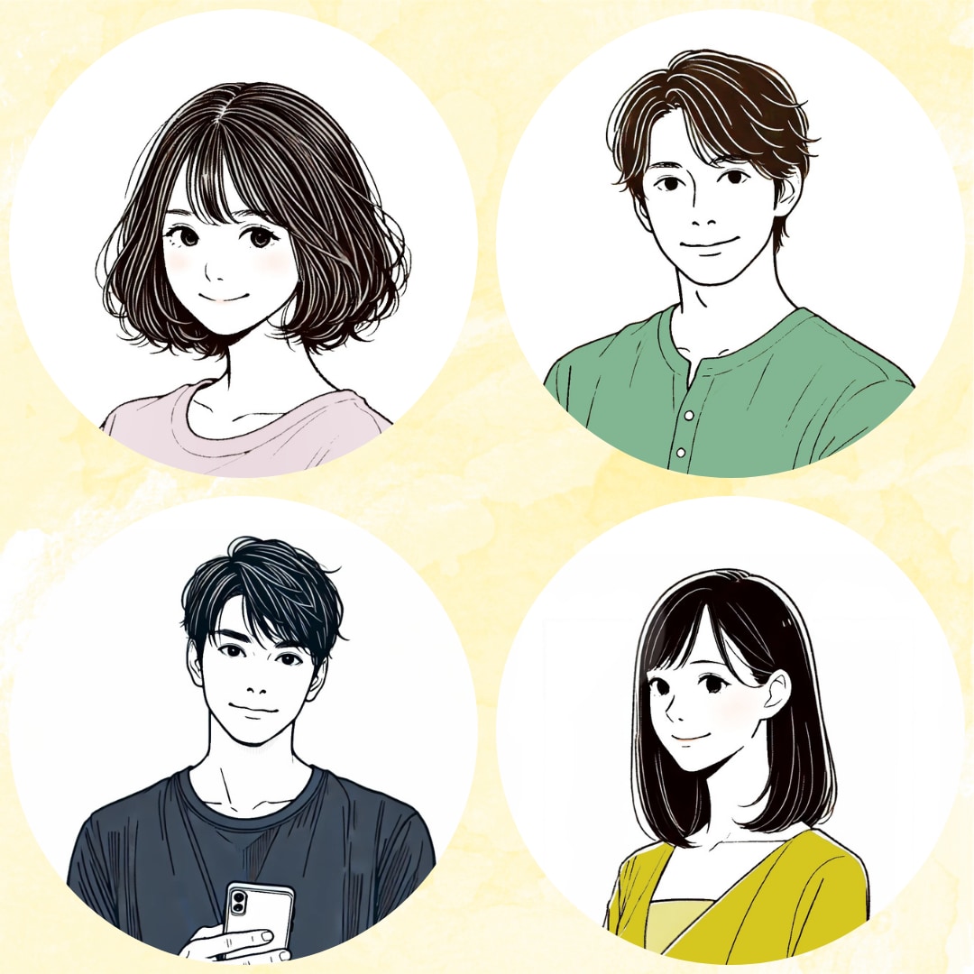シンプル&可愛い線画アイコン/イラストお描きします ★カラー無料対応★最速3日でのスピード納品 イメージ2