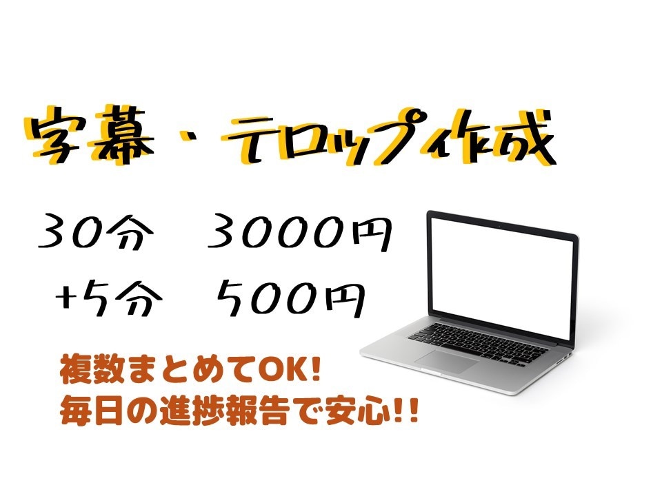 動画に字幕を入れます 私のYoutubeチャンネルでも自作しています。 イメージ1