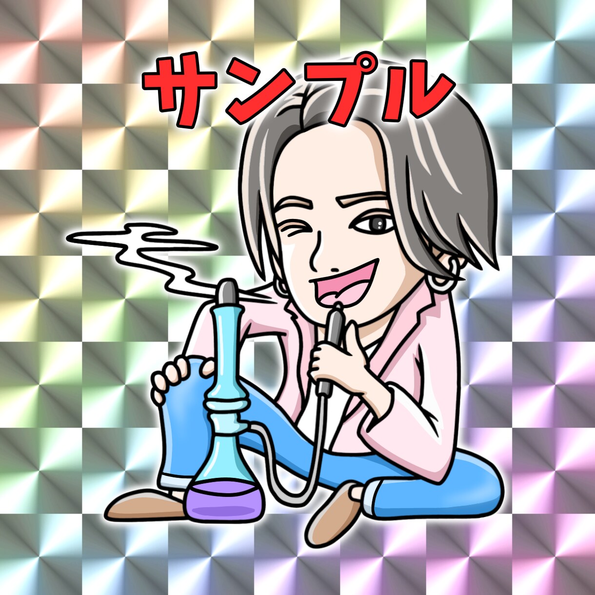 ビックリマン風のSNSアイコン描きます 個性的なオリジナルイラストはお任せ下さい☆ イメージ2