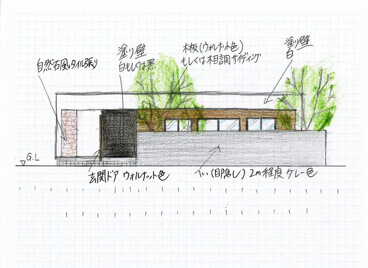 あなたのマイホーム 設計して手描きラフ画提供します スピード対応かつ低費用！ご利用者様全て☆５.０下さっています イメージ2