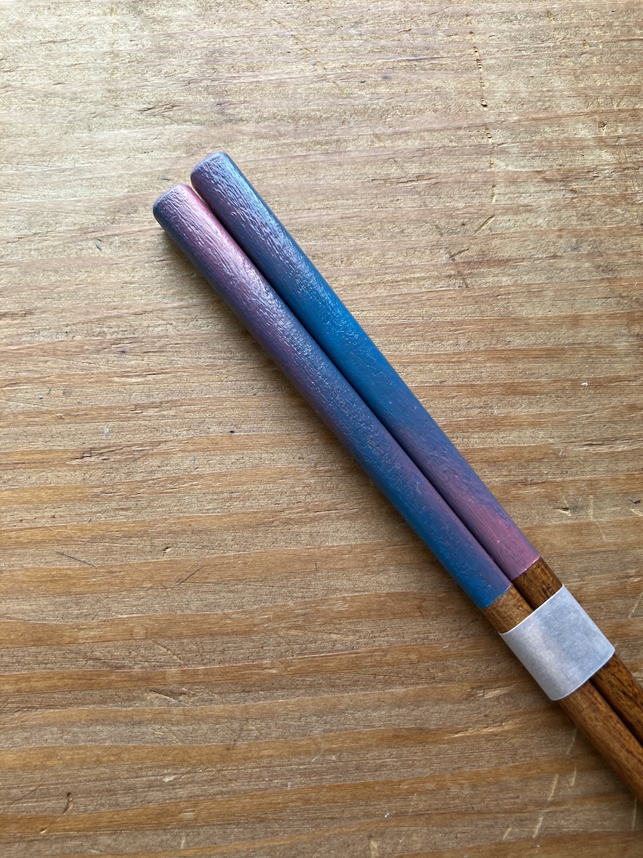 漆塗りのお箸お作りします カラフルな色漆のお箸！長く使える一点モノ！ギフトにも イメージ10