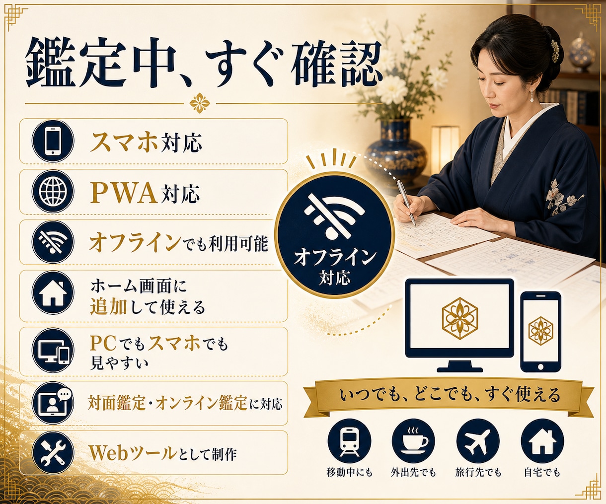 四柱推命の命式表・鑑定書自動作成ツールを制作します このページが見られていれば、もう使えます。Excel不要 イメージ6