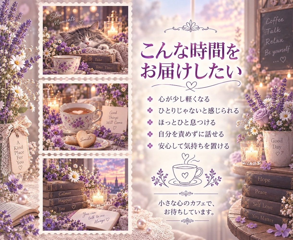 誰にも言えない想い、そっとお聴きします 誰かと話したい時に☕️心に寄り添う電話 イメージ6