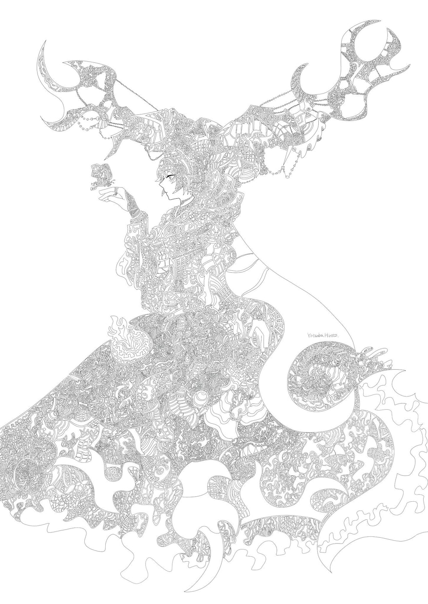 模様で形作った1枚絵を描きます あなたのイメージを形にさせてください。 イメージ3