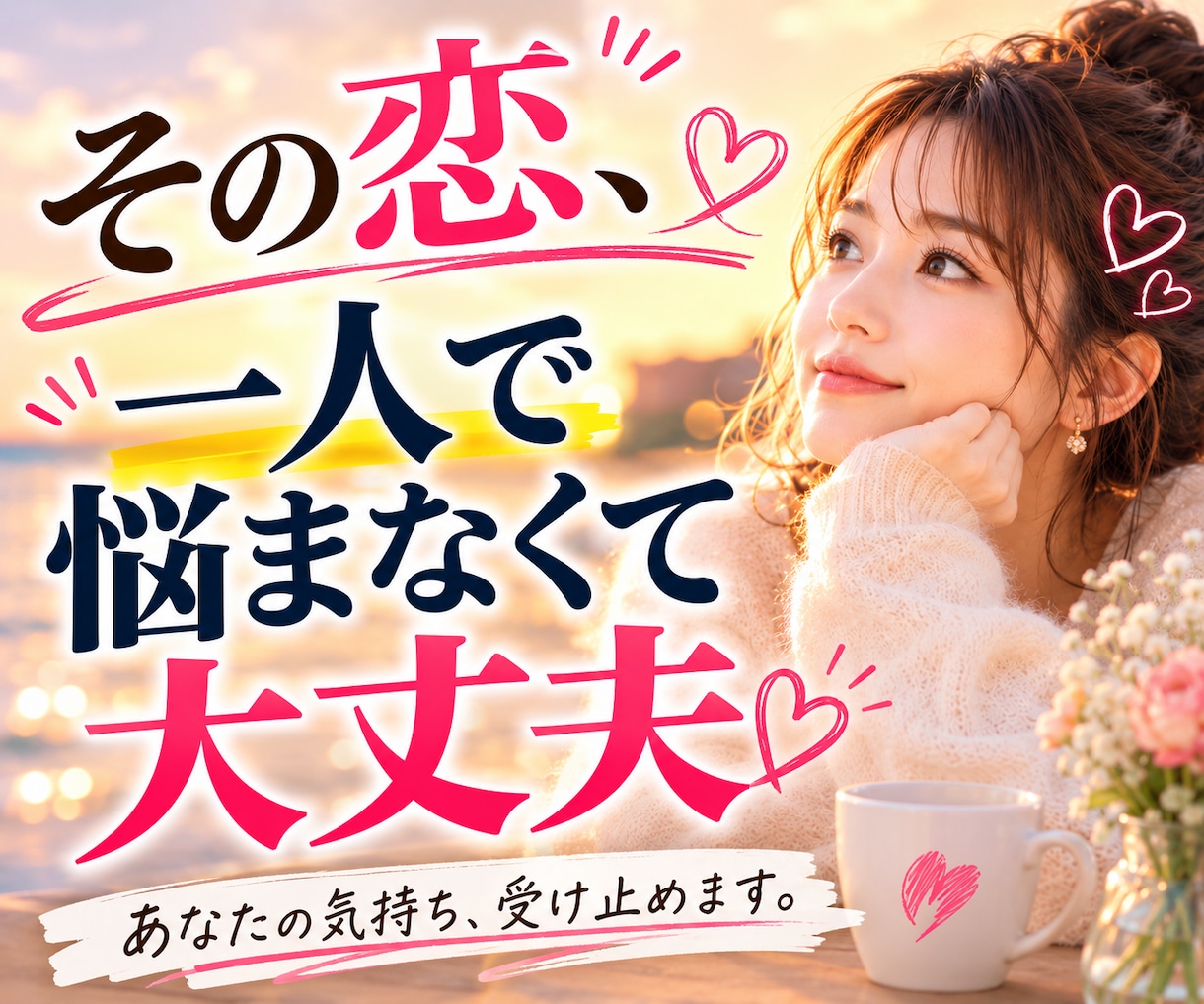叶えたい片思いの悩みを一緒に考えます 彼の本音がわからない、そんな恋のモヤモヤを聞かせてください イメージ5