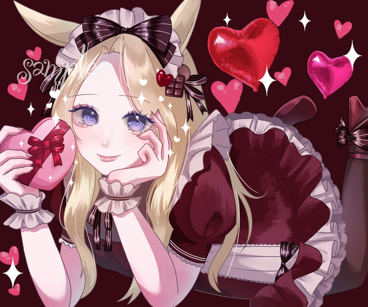 最短2日！エモかわいい女の子イラスト描きます 背景無料、商用、二次利用可！様々な場面でお使いください イメージ5