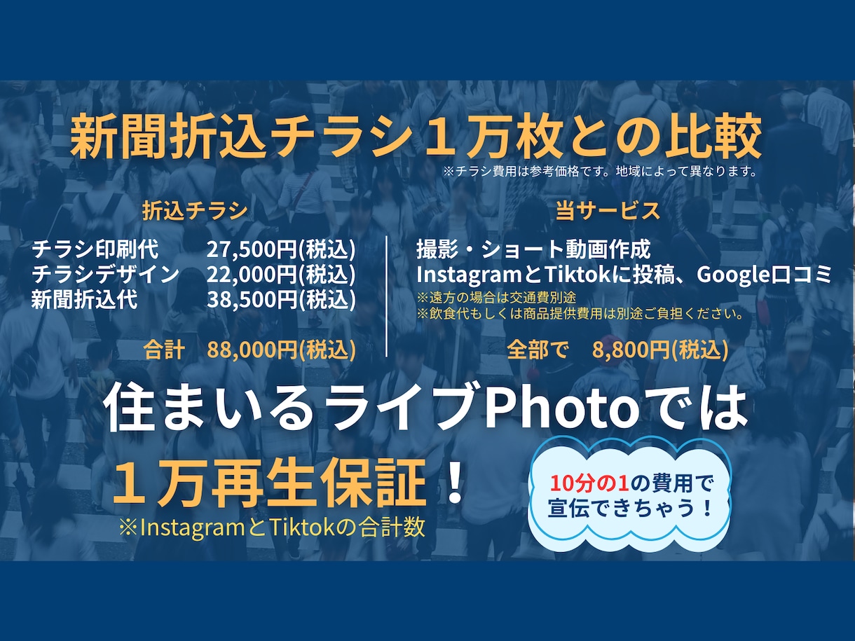 飲食店限定☆料理・店内撮影・SNSにて紹介します Instagram・Tiktok・口コミにて、宣伝・集客！ イメージ1
